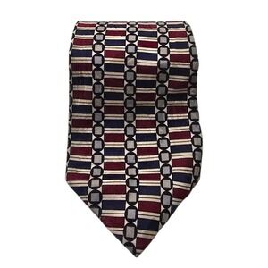 Venanzi Geometric Italian Silk Tie